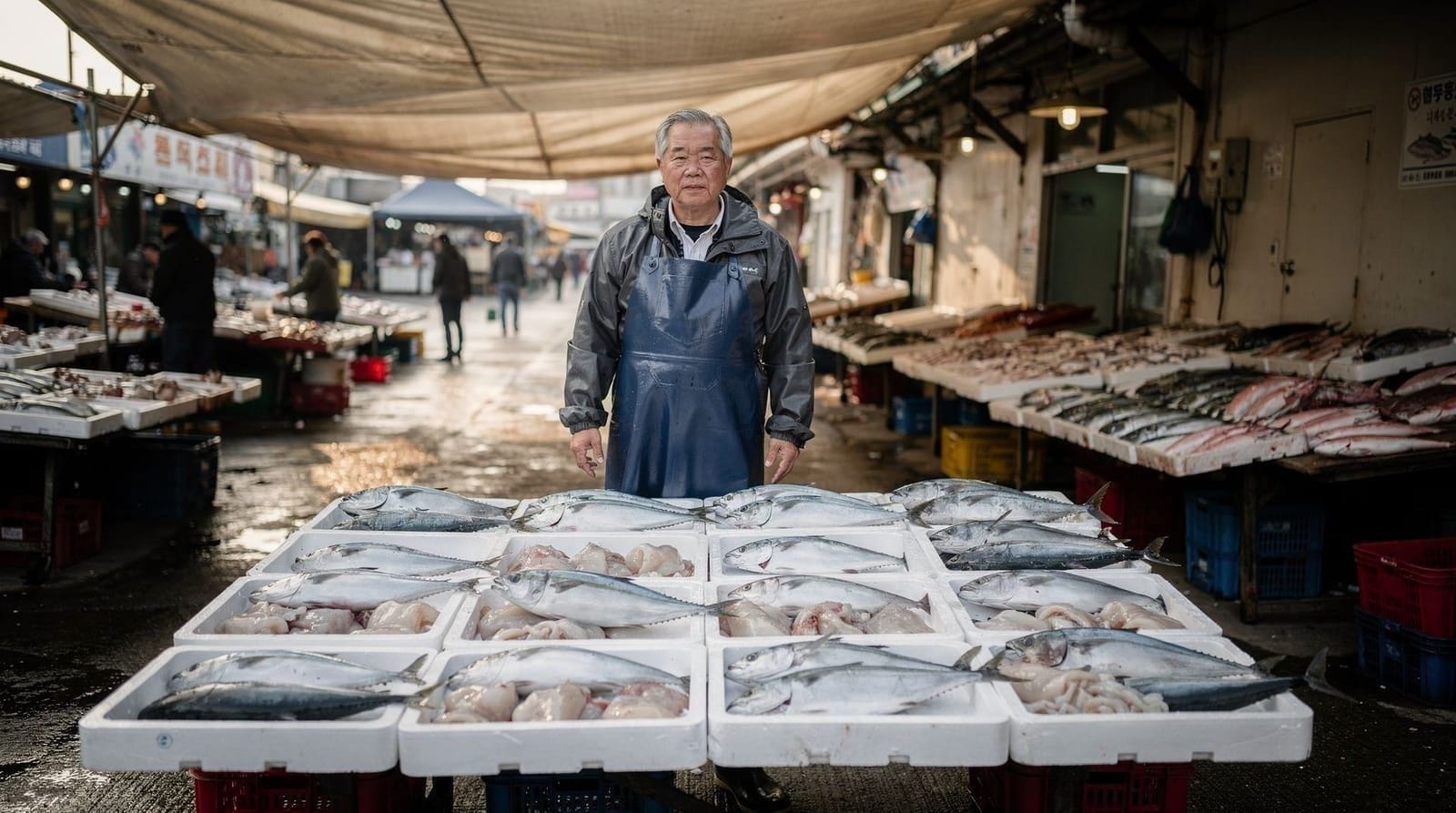 Marché de Gaehang : le marché portuaire d'Incheon pour les fruits de mer frais