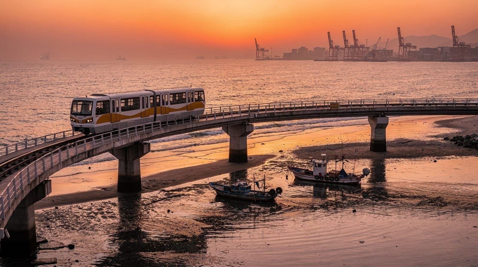 Train de mer de Wolmi : découvrir le monorail panoramique d'Incheon sur le front de mer