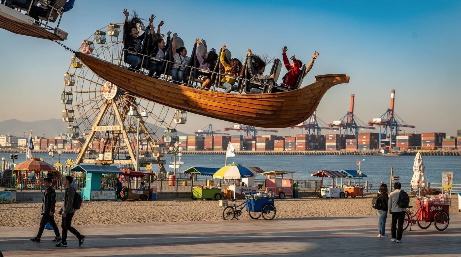Guide de l'île Wolmido : grande roue, fruits de mer et promenade côtière d'Incheon