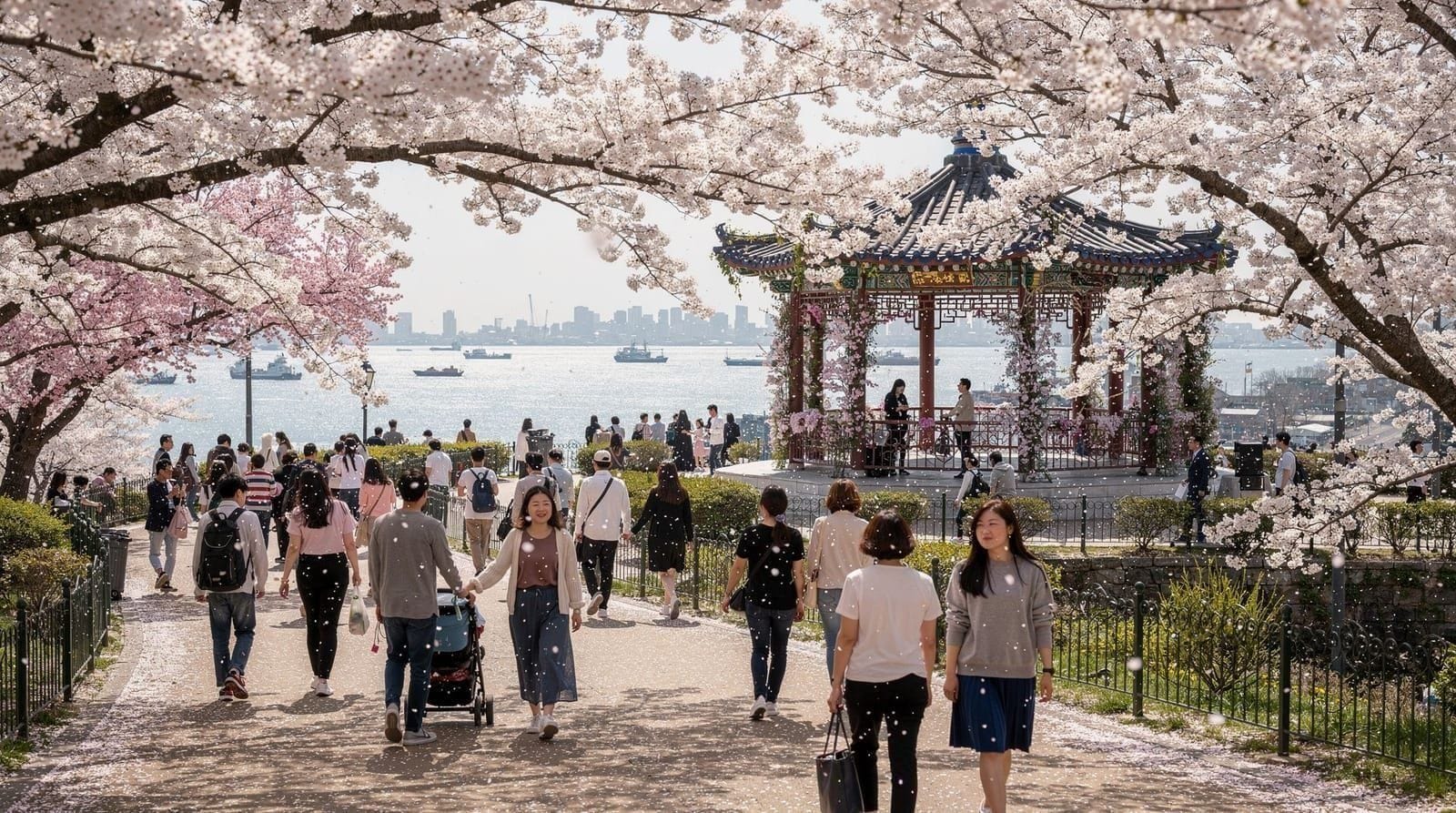 Kwitnące wiśnie w Incheon — 3 wiosenne dni